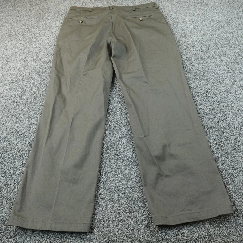 NEW Wrangler Pants Mens 38X32 Brown Comfort Flex Waistband Chino Trouser Stretch